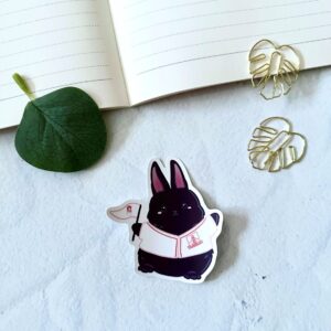 Tin Tin The Bunny SF Giants Die Cut Sticker