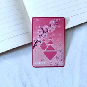 Cherry Blossom Clipper Card Sticker