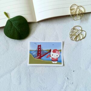 Golden Gate Bridge Kitty SF Giants Die Cut Sticker