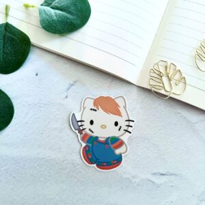 Child’s Play Kitty Cat Doll Die Cut Sticker