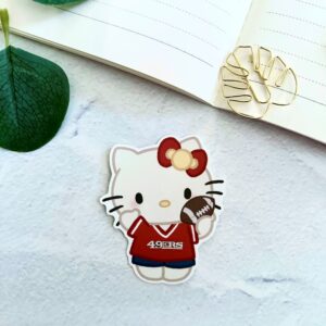 49ers Kitty Cat Die Cut Sticker