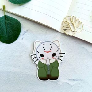 Jason V Kitty Cat Die Cut Sticker