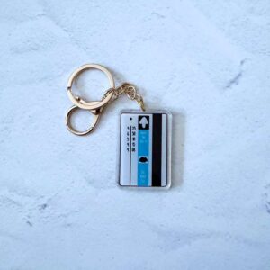 OG BART Ticket Epoxy Keychain