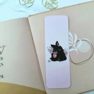 Sakura Themed Give Tin Tin Some Noodles Paper Bookmark