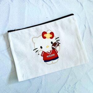 49ers Kitty Cat Canvas Pouch