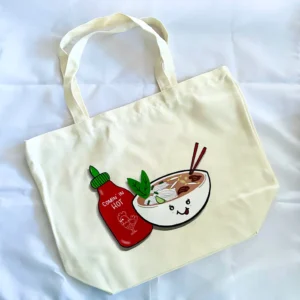 Pho and Sriracha Canvas Tote Bag