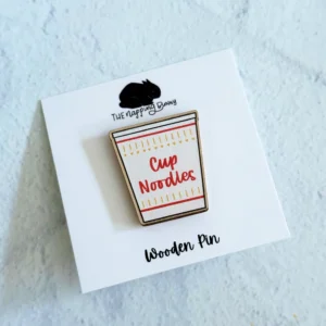 Cup Noodles Wooden Pin