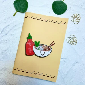 Pho & Sriracha Reusable Sticker Storage Book