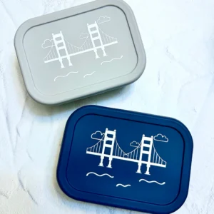 Golden Gate Bridge Silicone 3 Compartment Bento Box