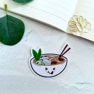 Happy as Pho Die Cut Sticker