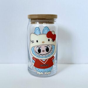 Blue Bubu Kitty San Francisco Giants Glass Tumbler 16oz.