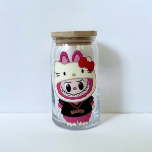Pink Bubu Kitty San Francisco Giants Glass Tumbler 16oz.
