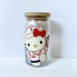 Kitty With Muni Transfer San Francisco Giants Glass Tumbler 16oz.