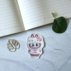 Brown BuBu Kitty SF Giants Die Cut Sticker