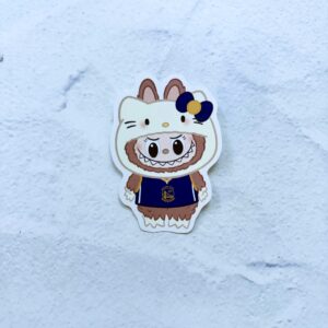 Brown Bu Bu Kitty GS Warriors Die Cut Sticker
