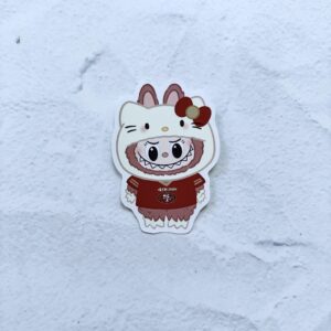 Brown Bu Bu Kitty 49ers Die Cut Sticker